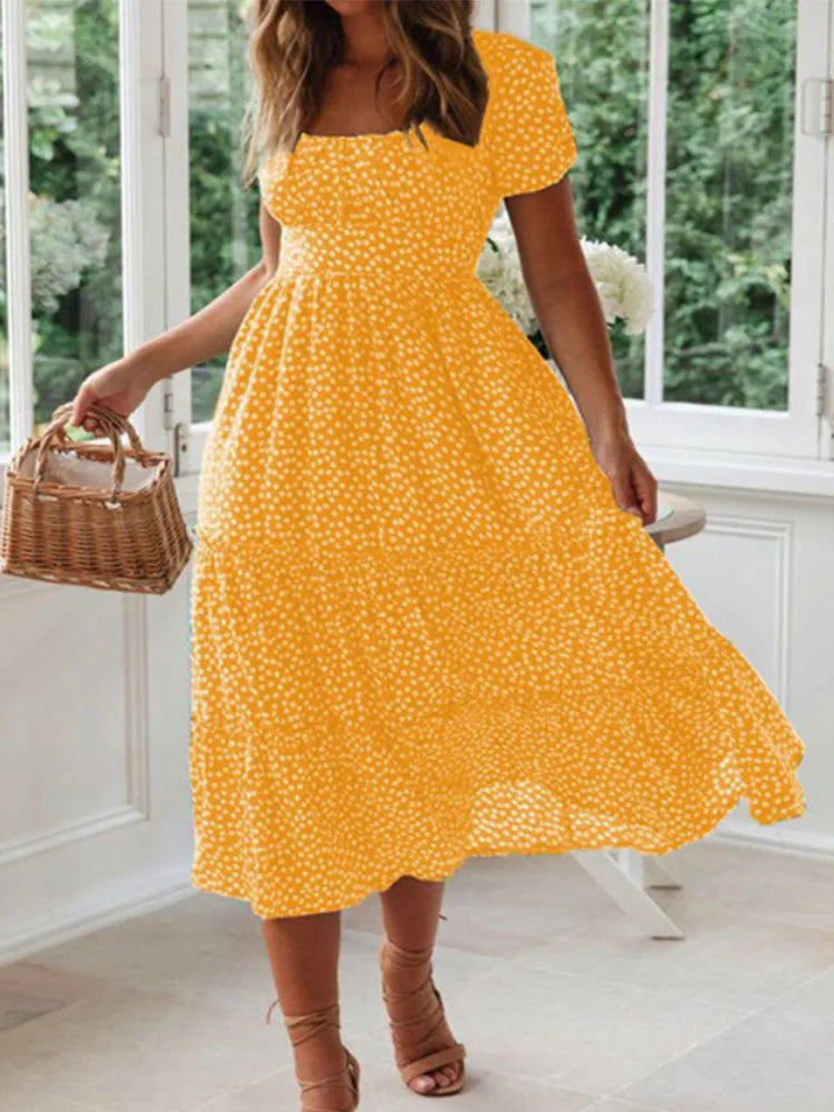 Marina Floral Printed Maxi Dress