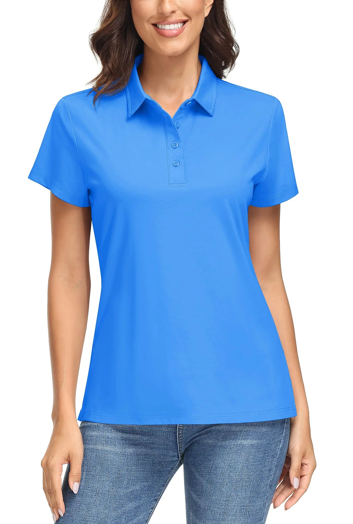 UPF 50+ Short-Sleeve Golf Polo