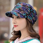 Heritage Floral Earflap Cap