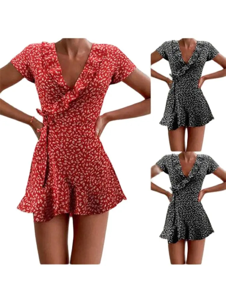 Floral Ruffle Mini Dress