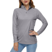 TACVASEN UPF50+ Sneldrogende prestatie-T-shirts met lange mouwen Dameszonbescherming Hardlopen Wandelen Vissen T-shirts Tops Outdoor