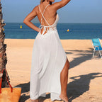 Open-Back Knit Maxi Cover-Up