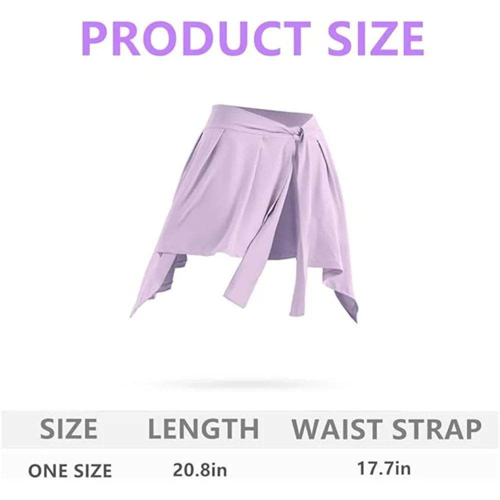 Tie-Wrap Athletic Skirt Overlay