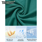 TACVASEN UPF 50+ Workout Tops for Women Short Sleeve Sun Protection Quick Dry Wicking T Shirt Summer Yoga Athletic Running Gym