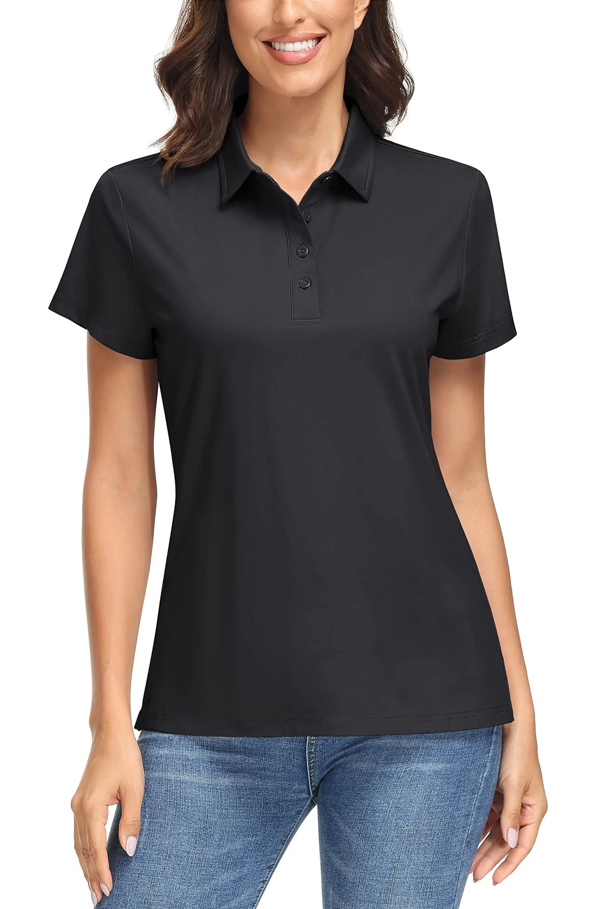 UPF 50+ Short-Sleeve Golf Polo