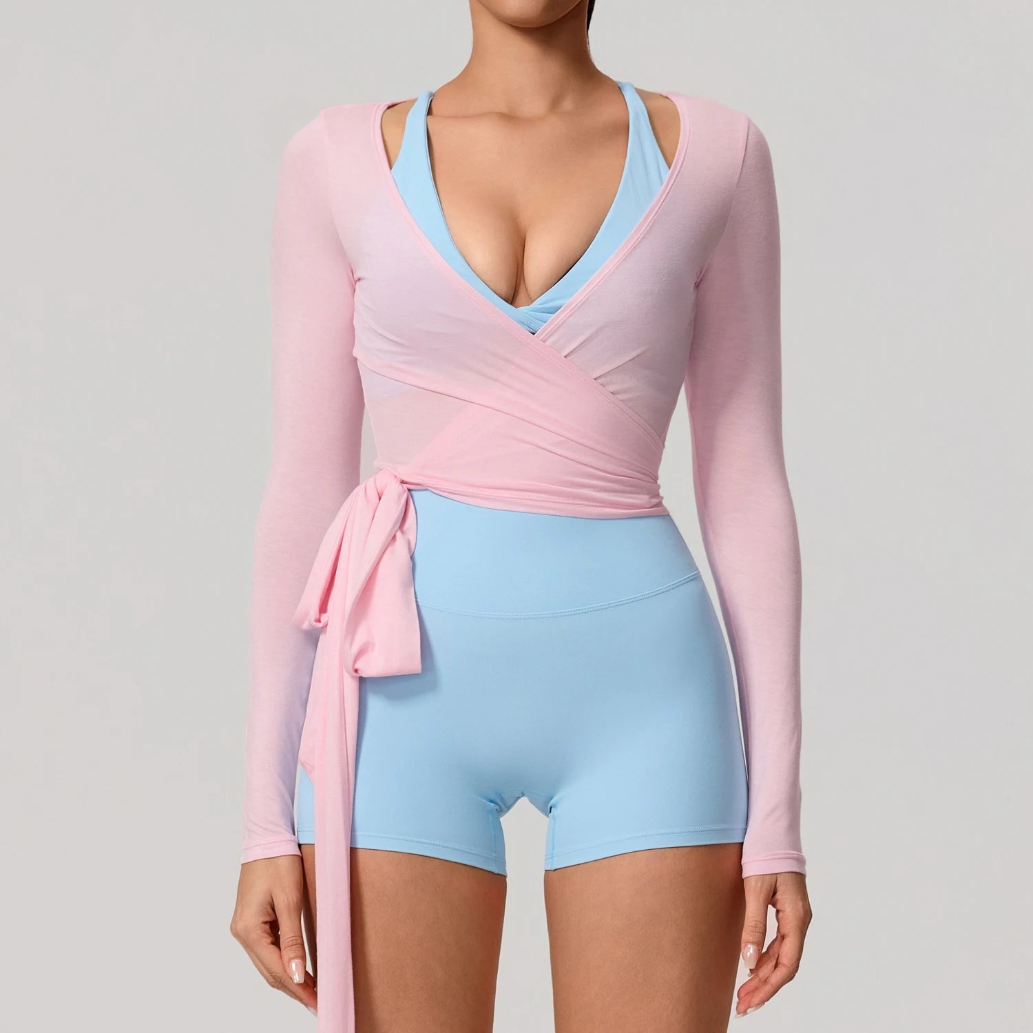 Quick-Dry Long-Sleeve Yoga Top