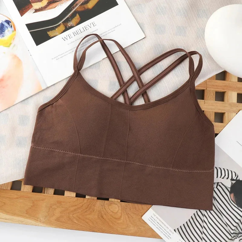 Cross-Strap Comfort Sports Bra