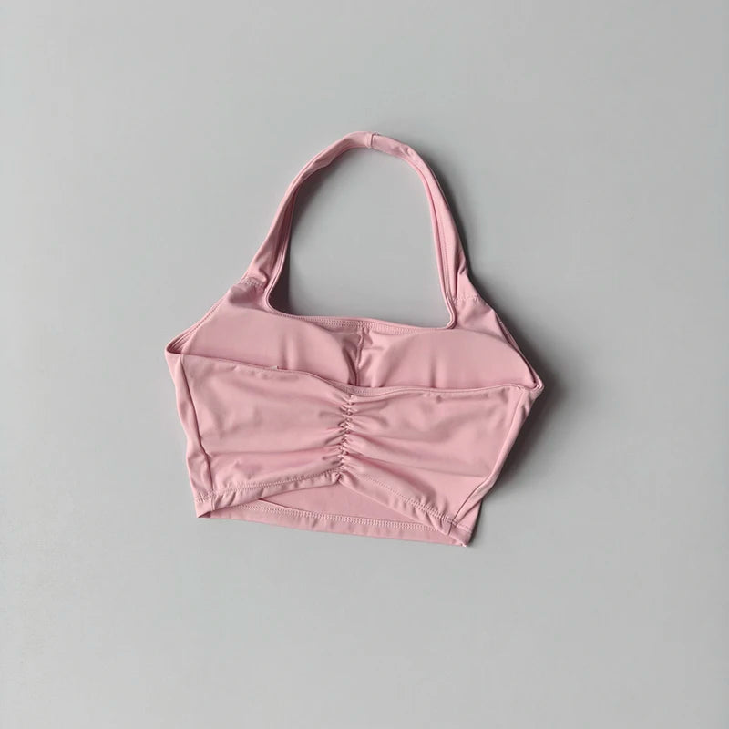 Aurelia Sun Open-Back Training Sports Bra – Light Pink – image 10