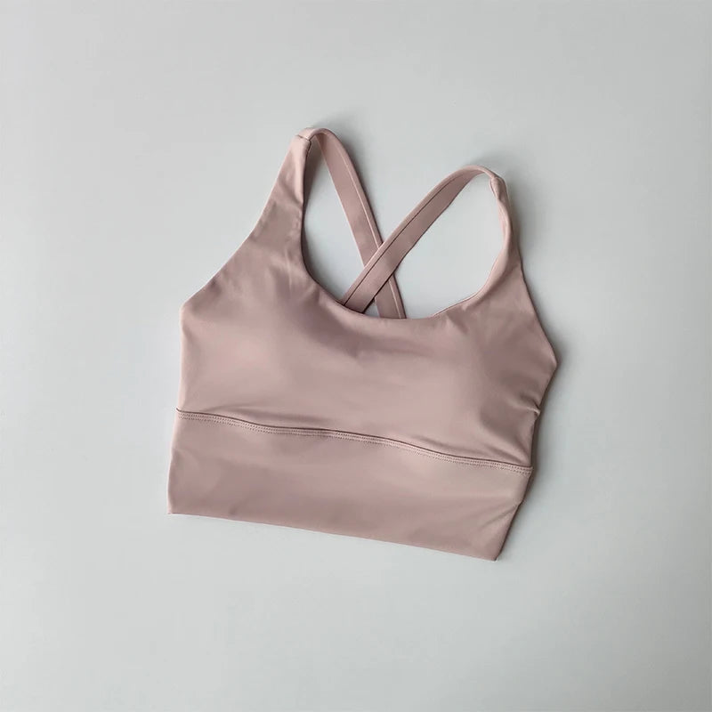 Aurelia Sun Racerback Performance Sports Bra – Yellow – image 8