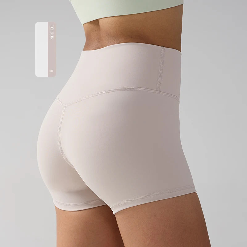 Aurelia Sun Quick-Dry High-Waist Yoga Shorts – Orange – image 11
