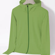 Summer Thin Ice Silk UV Women's Sunscreen Swimwear Jacket Front Zip UPF 50+ Fishing Clothing Couple Sunwear