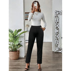 Slim Straight Office Trousers