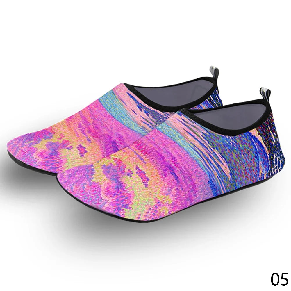 Aurelia Sun Patterned Aqua Socks