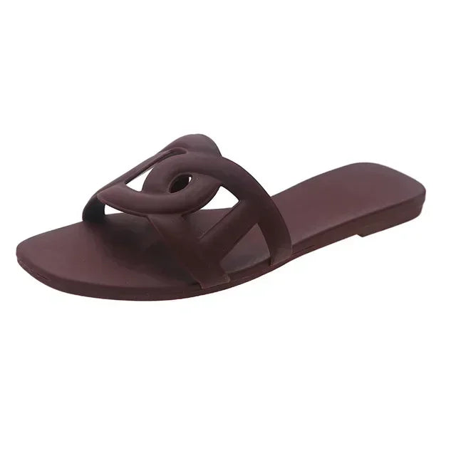 Colour Pop Jelly Slide Sandals
