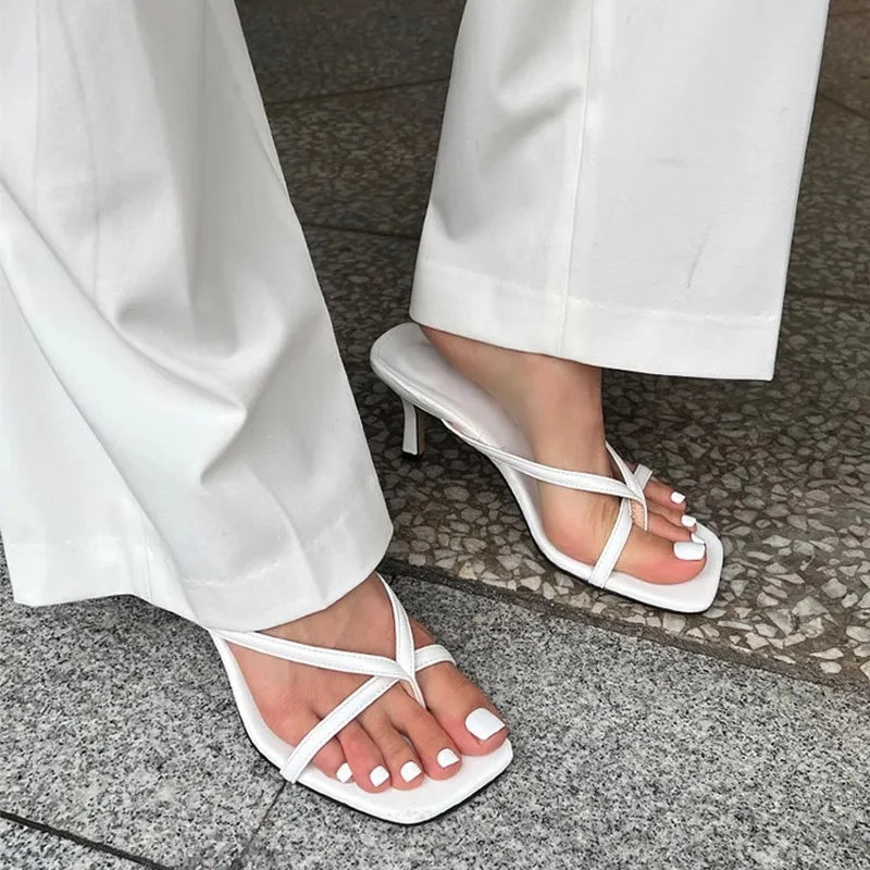 Toe-Post High Heel Sandals
