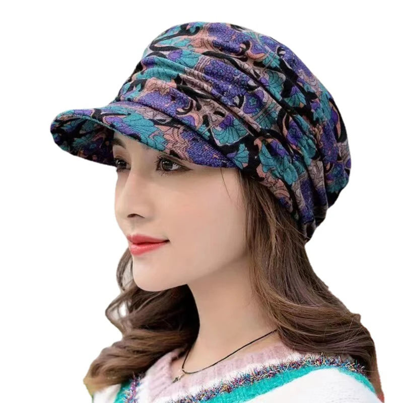 Heritage Floral Earflap Cap