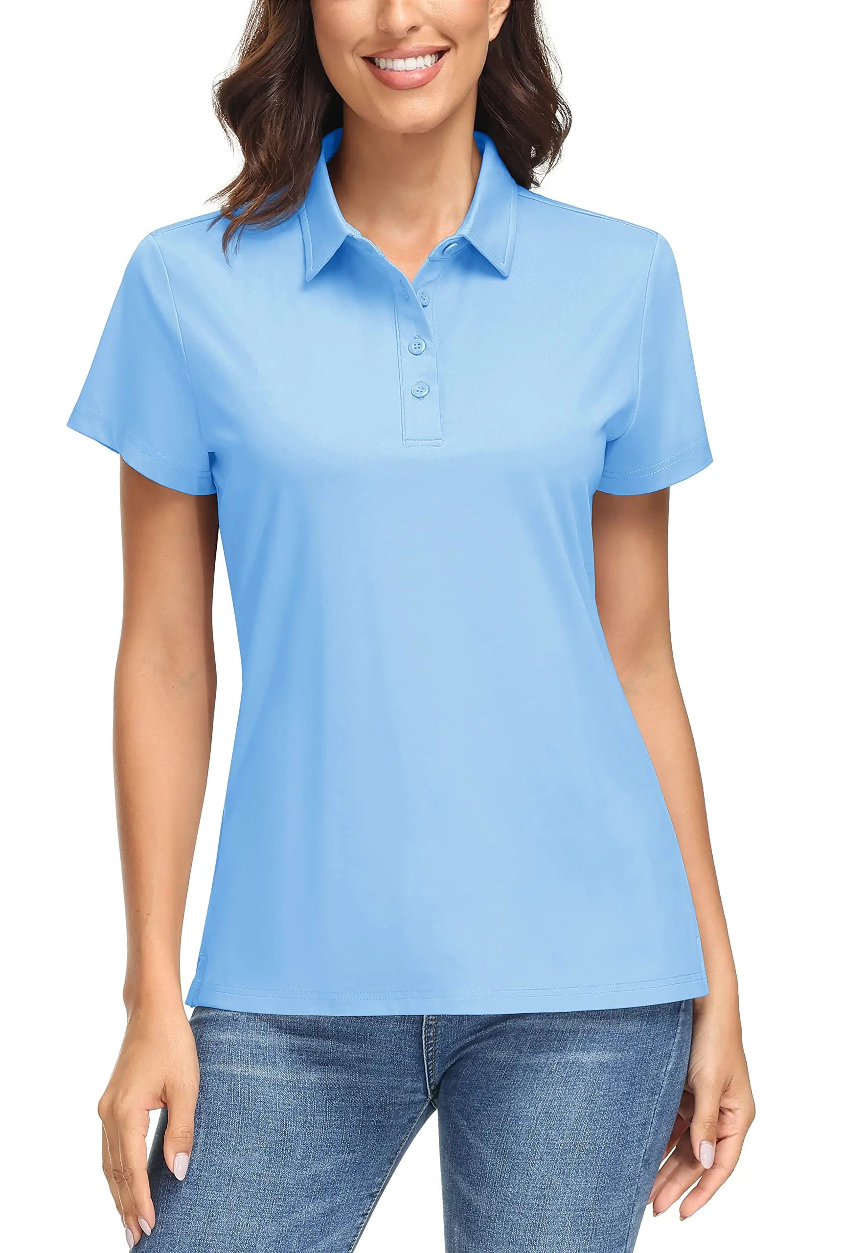 UPF 50+ Short-Sleeve Golf Polo