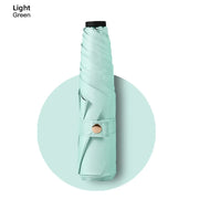 Ultra-light UPF50+ Umbrella Carbon Fiber Sun UV Protection Portable Umbrella Vinyl Folding Rain Parasol Pocket Pencil Umbrella