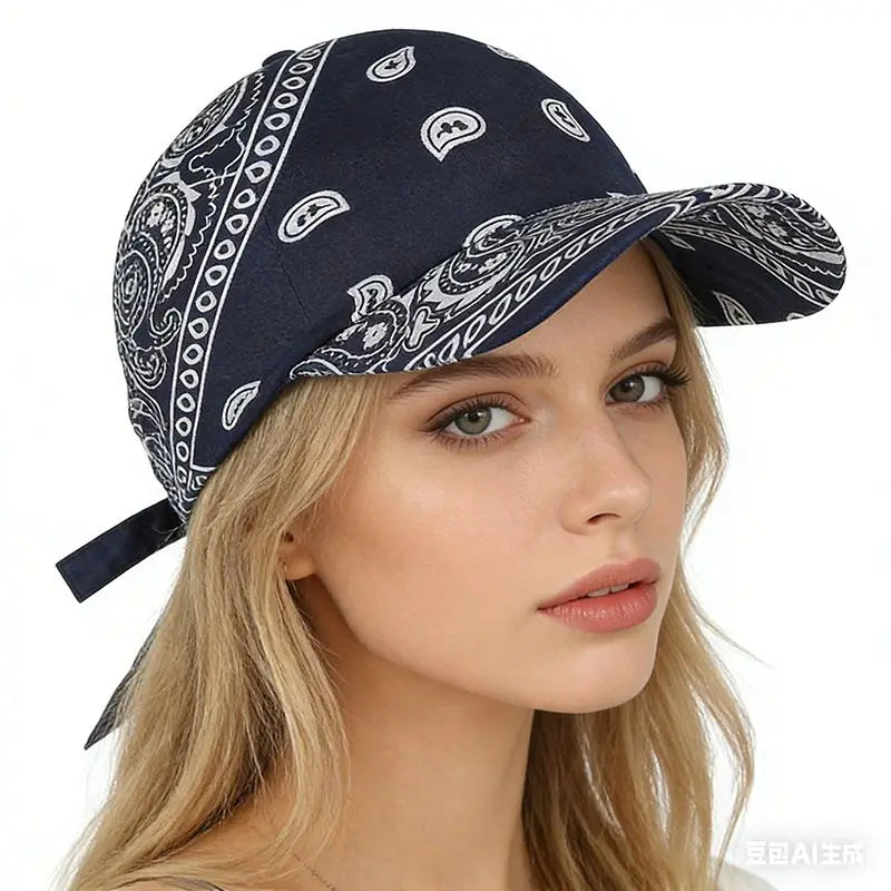 Paisley Ponytail Baseball Cap