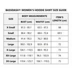 Bassdash FS23W Women's UPF 50+ Fishing Hoodie Shirt With Face Mask Thumb Holes