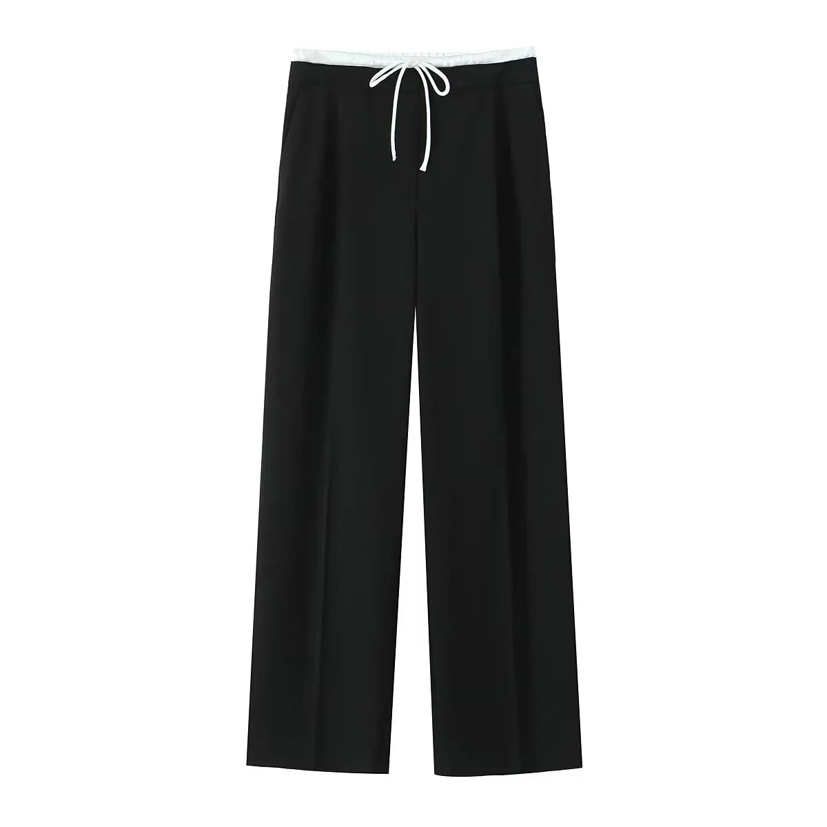 Relaxed High-Rise Wide-Leg Pants