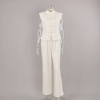 Cotton-Linen Vest & Trousers Set
