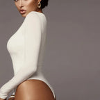 Long-Sleeve Crew-Neck Bodysuit