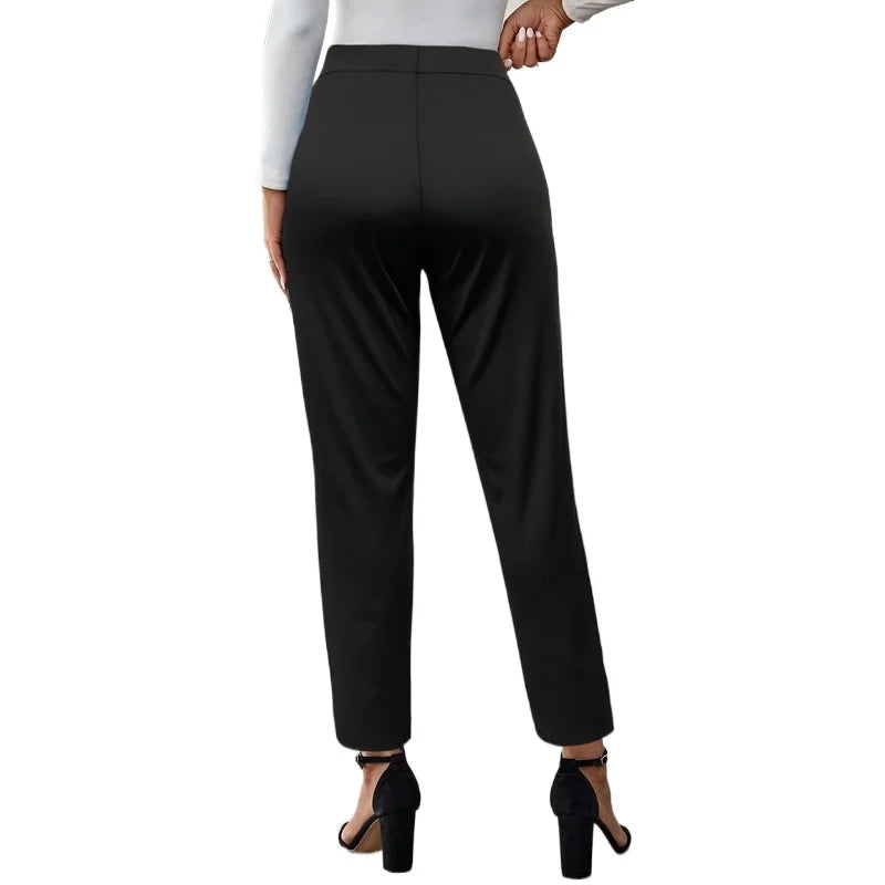 Slim Straight Office Trousers