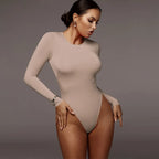 Long-Sleeve Crew-Neck Bodysuit