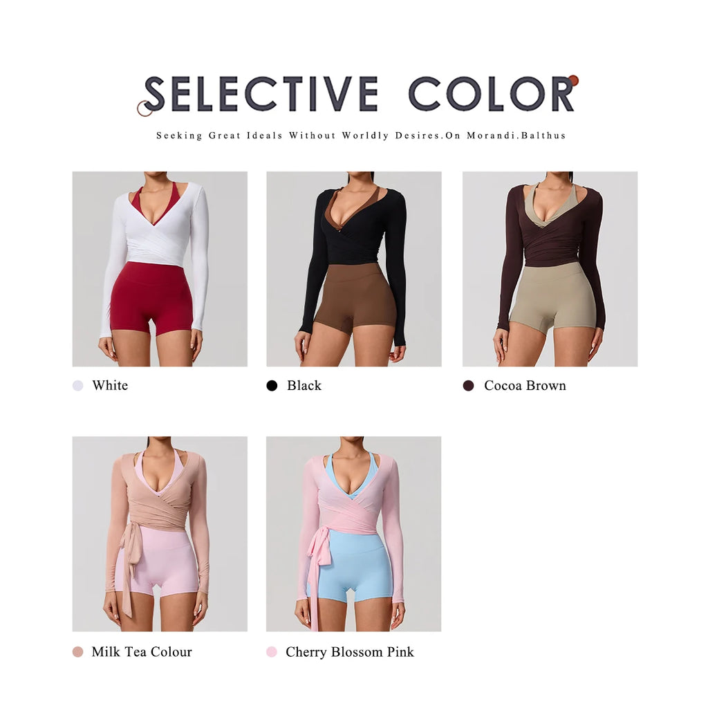Quick-Dry Long-Sleeve Yoga Top