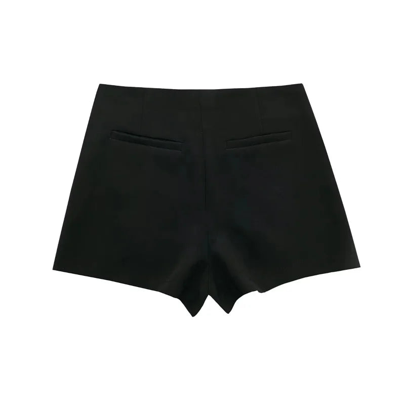 Asymmetric High-Waist Skort