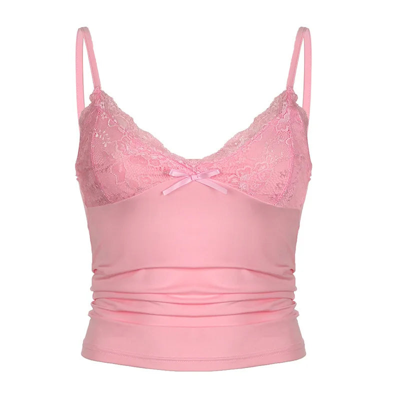 Lace Bow V-Neck Camisole