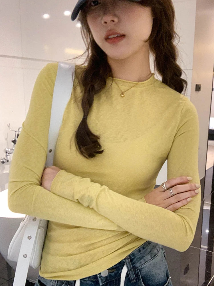 Sienna Slim-Fit Long-Sleeve T-Shirt
