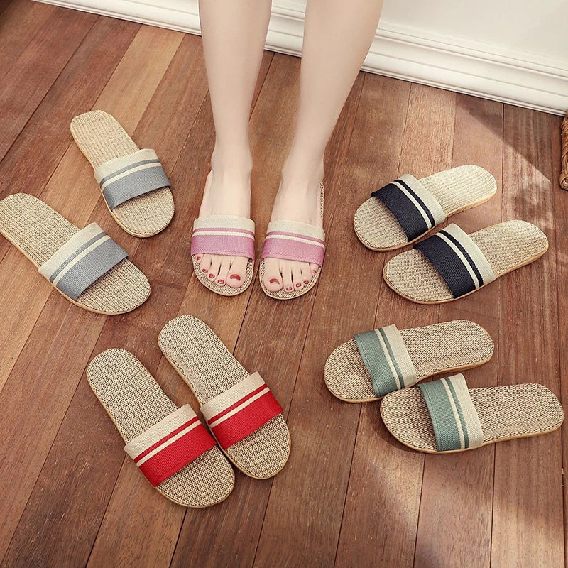 Hemp-Texture Indoor Slides