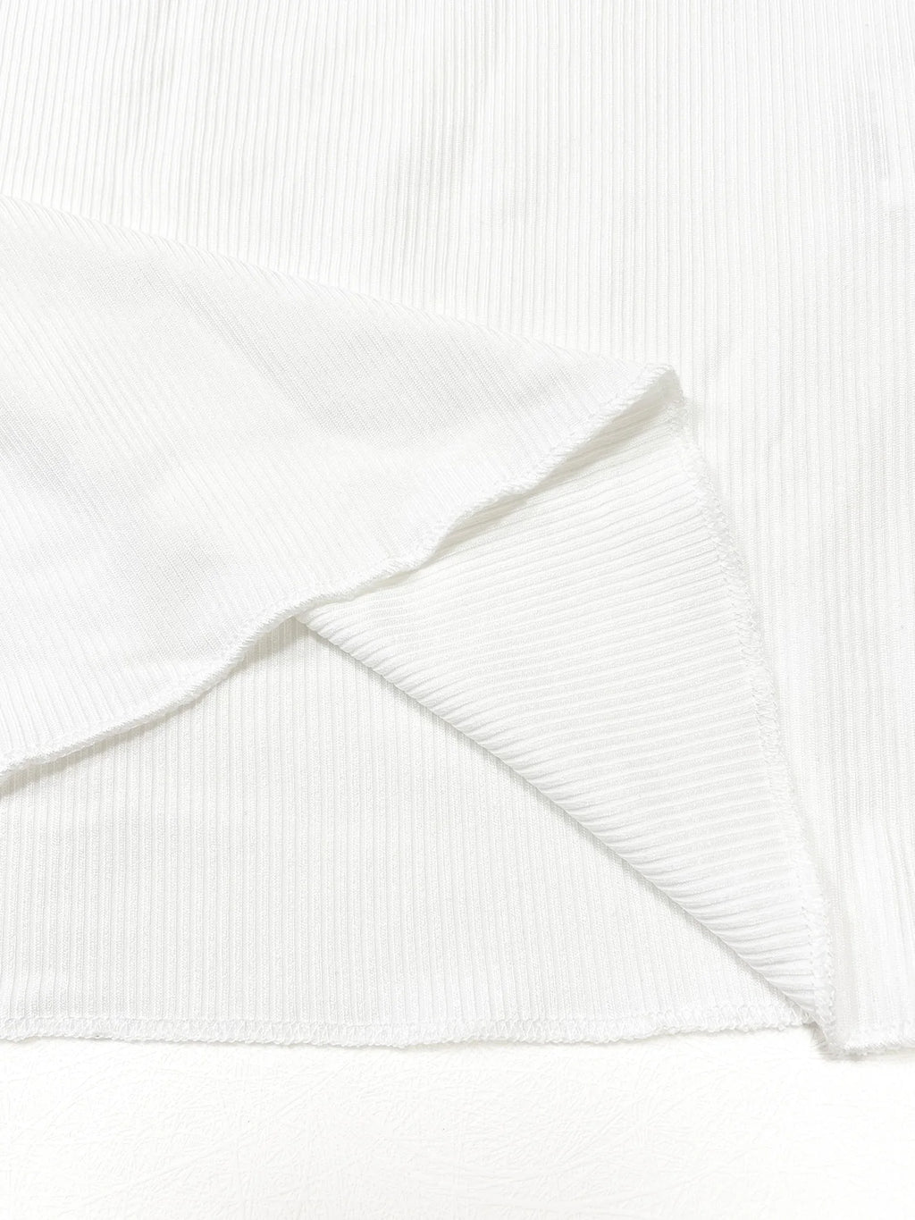 Ribbed Henley Long-Sleeve Tee