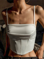 Lace-Up Backless Camisole