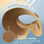 Riviera Oversized Straw Visor