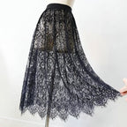 Layered Lace Tulle Skirt