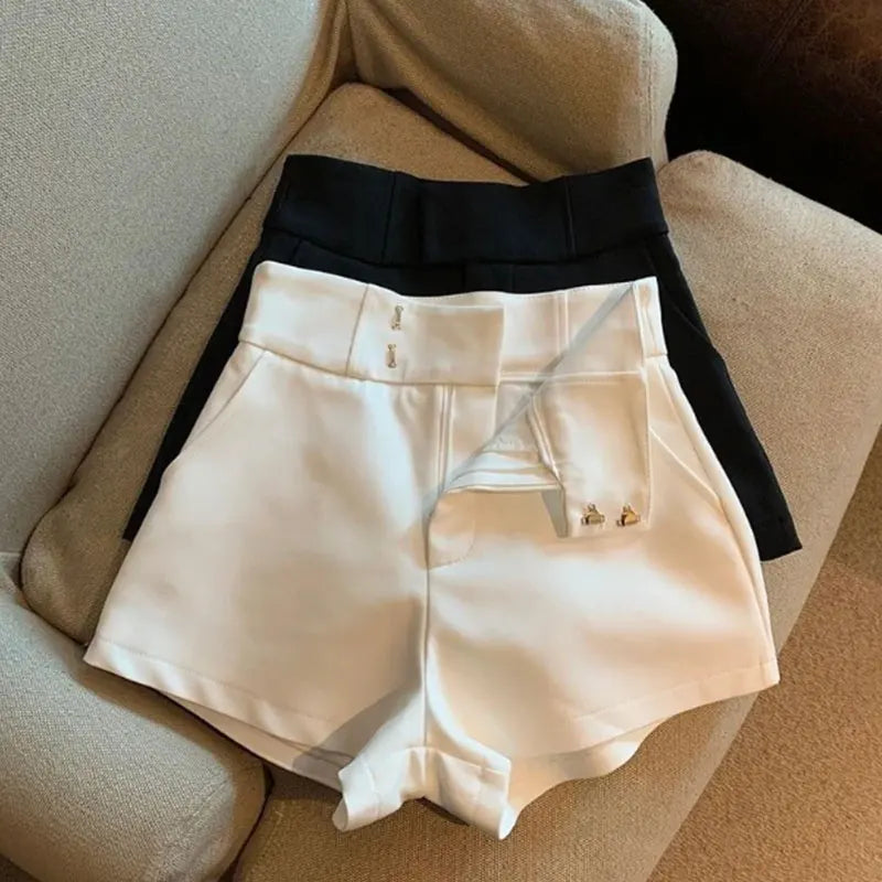 Tailored High-Waist Shorts