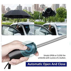 Men Women Umbrella  Fully Automatic Reverse Folding Umbrella with Windproof Reflective Stripe UV Umbrellas