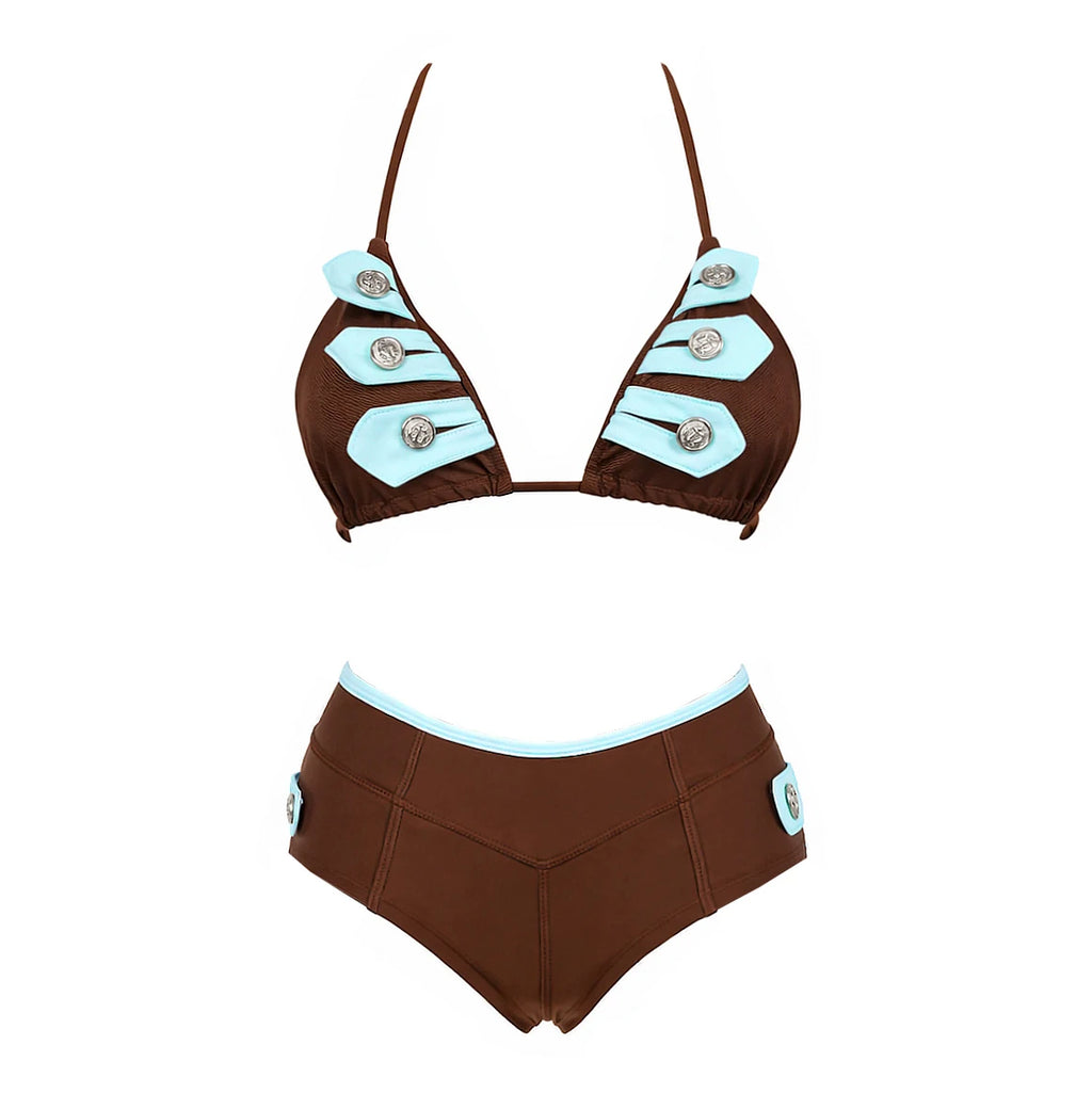 Colourblock Bandeau Bikini