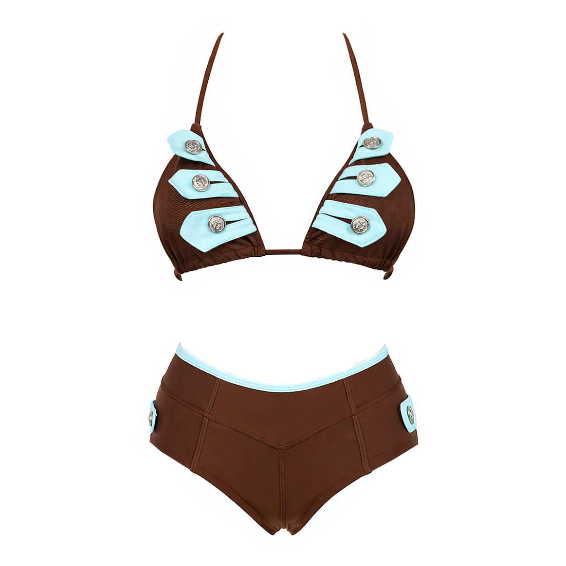 Colourblock Bandeau Bikini