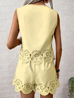 Embroidered Camisole & Shorts Set