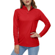 TACVASEN UPF50+ Sneldrogende prestatie-T-shirts met lange mouwen Dameszonbescherming Hardlopen Wandelen Vissen T-shirts Tops Outdoor