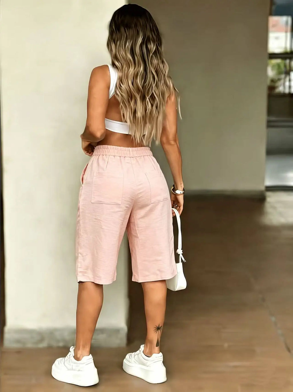 Street-Chic High-Rise Mini Shorts
