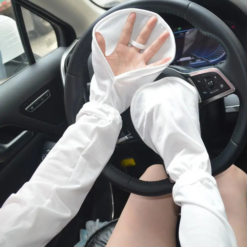 Cooling Driving Sleeve Gloves UPF 50+