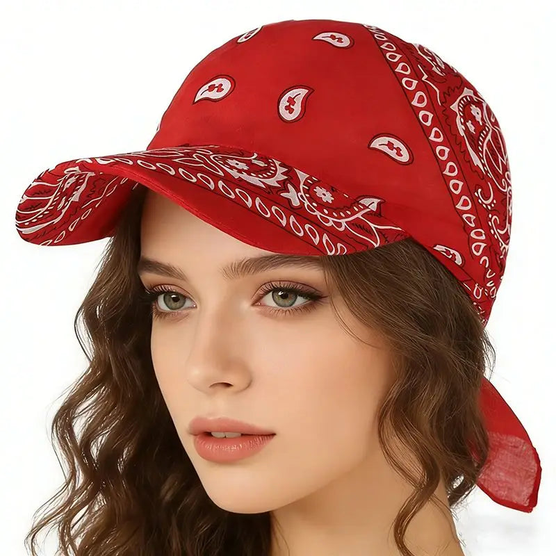 Paisley Ponytail Baseball Cap