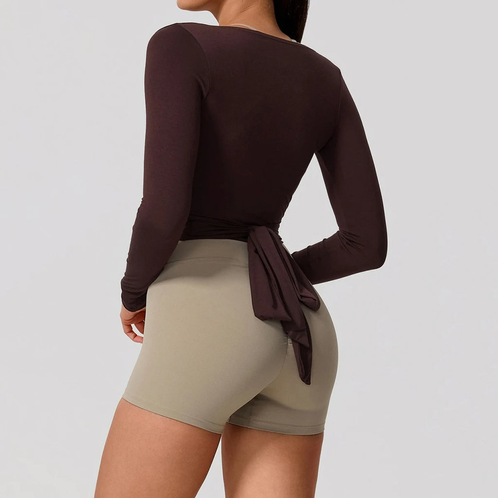 Quick-Dry Long-Sleeve Yoga Top