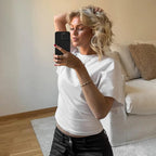 Corset-Seam Cropped Tee