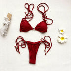 Crystal Bandeau Bikini & Cover-Up Set